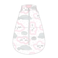 Studio Bag No Arms Cotton 0-6m My First 1.0 TOG CLOUDS PINK