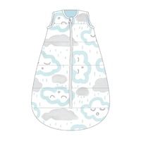 Studio Bag No Arms Cotton 0-6m My First 2.5 TOG CLOUDS - PEPPERMINT