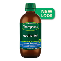 Thompsons Multivital Liquid 200ml Body Tonic Support General Health
