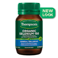 Thompsons Organic Selenium 150MCG 60 Tabs Antioxidants Support Immune System