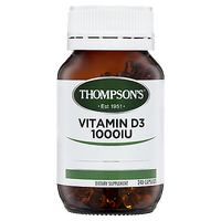 Thompsons Vitamin D3 1000IU 240 Caps Assist With Calcium Absorption