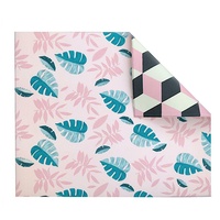 Play with Pieces - Playmat - Leaf/Pink Geo 1.83mX1.53m Hypoallergenic