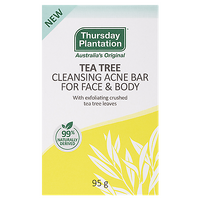 Thursday Plantation Tea Tree Acne Cleansing Bar 95g 99% Naturally Derived