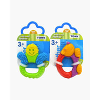 Tomy Bristle Buddies Assorted Styles Babby Teether 3 Months + Baby Safe Material