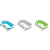 Roger Armstrong Flat Fold Bath Tub with Heat Sensor Portable Foldable for Travel