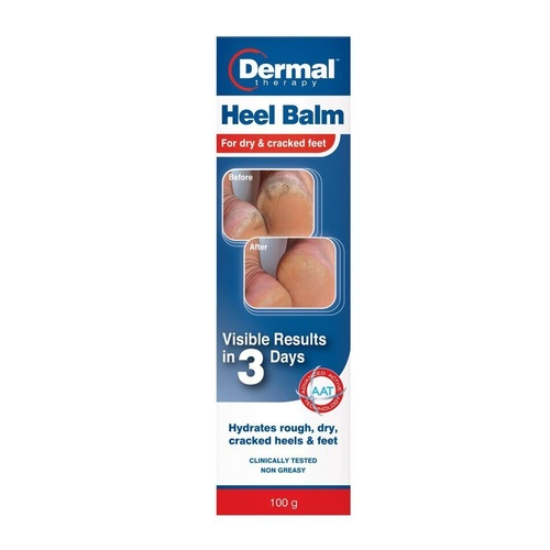 Dermal Therapy Heel Balm 100G Hydrates cracked heels and feet