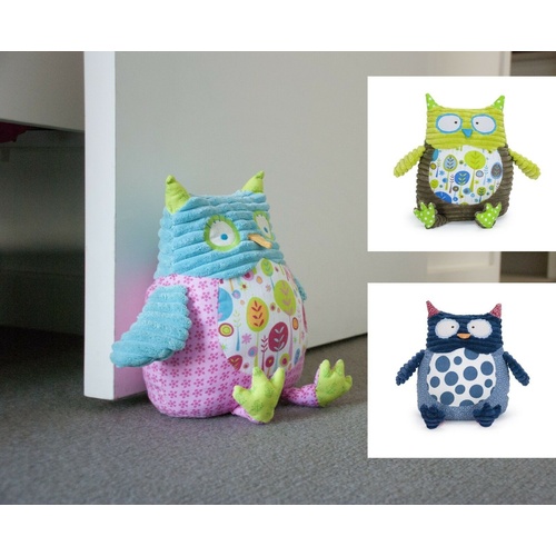 Annabel Trends Pillow Pal Door Stop Owl Book End Children Kids Bedroom 5 Colours