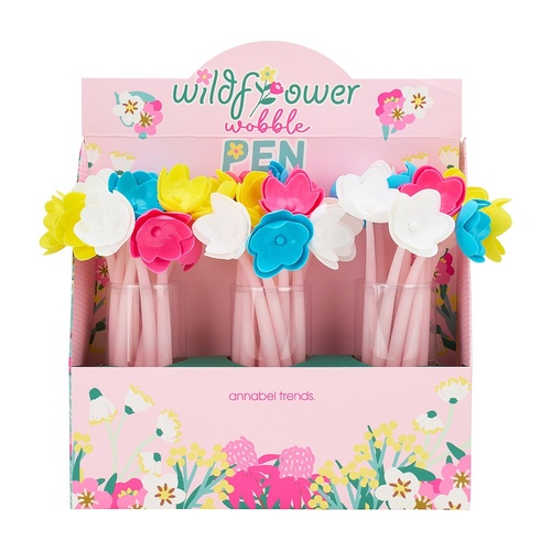 Annabel Trends Wobble Pens - Wildflowers - Counter Pack of 36