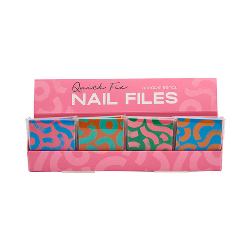 Annabel Trends Quick Fix Nail Files - Squiggle - Counter Pack of 48