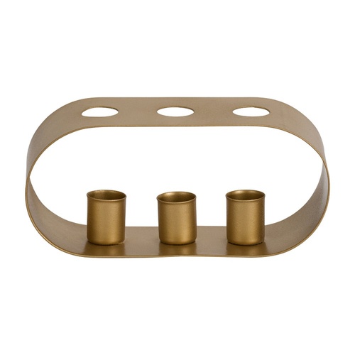 Annabel Trends Candle Holder Trio - Gold