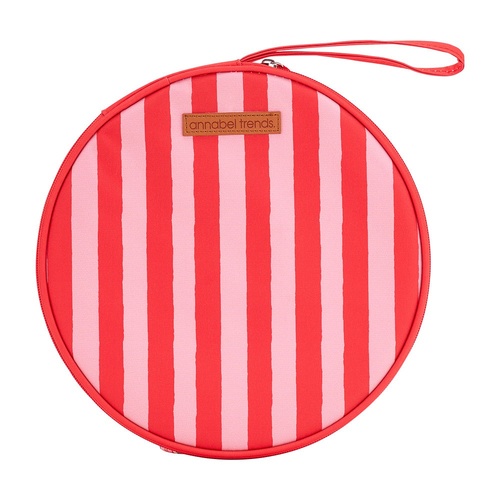 Annabel Trends Picnic Round Plate Set - Red Stripe