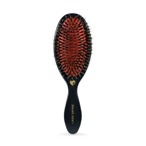 Lady Jayne Premium Hair Brush 100% Pure Boar Nylon Bristles 17120 Smooths Hair