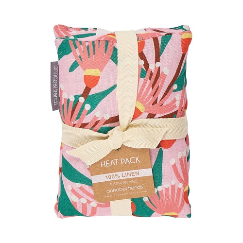 Annabel Trends Heat Pillow - Linen - Blossom Branches