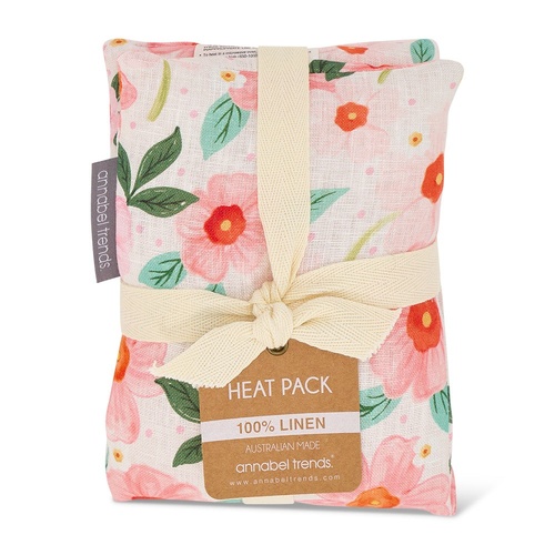 Annabel Trends Heat Pillow - Linen - Meadow Blush