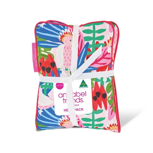 Annabel Trends Heat Pillow - Cotton - Pink Cockatoo