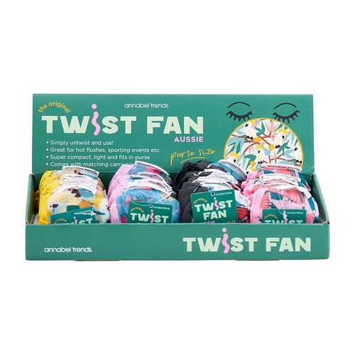 Annabel Trends Twist Fan - Aussie - Counter Pack of 40