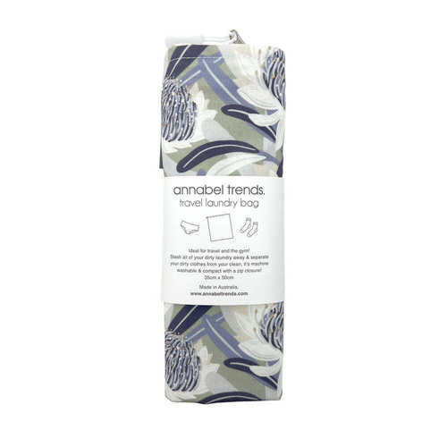 Annabel Trends Laundry Bag - Cotton - Waratah Blue