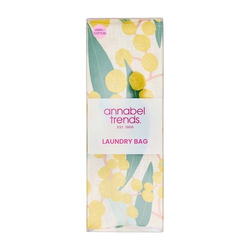 Annabel Trends Laundry Bag - Linen Cotton - Golden Wattle