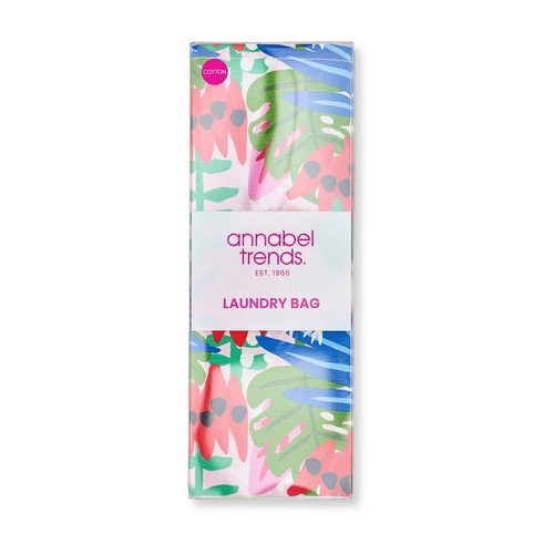 Annabel Trends Laundry Bag - Cotton - Pink Cockatoo