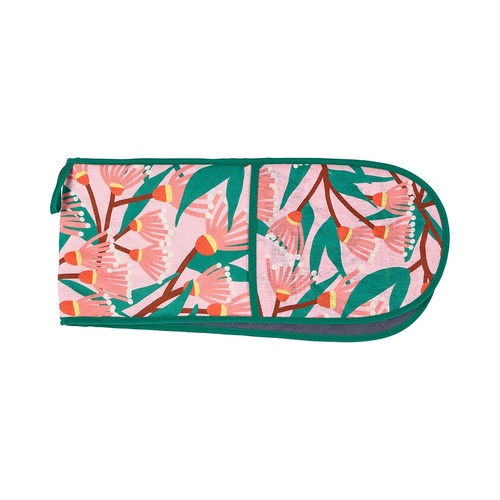 Annabel Trends Double Oven Mitt - Linen - Blossom Branches