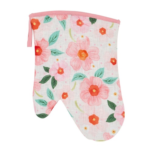 Annabel Trends Oven Mitt - Single - Linen - Meadow Blush