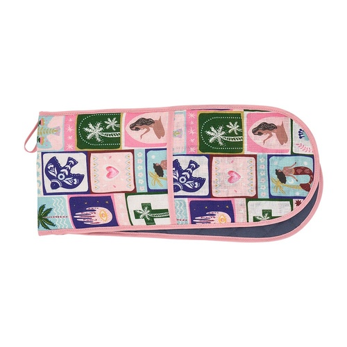 Annabel Trends Double Oven Mitt - Linen - Celestial Dreams