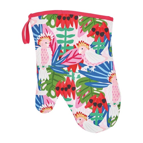 Annabel Trends Oven Mitt - Single - Cotton - Pink Cockatoo