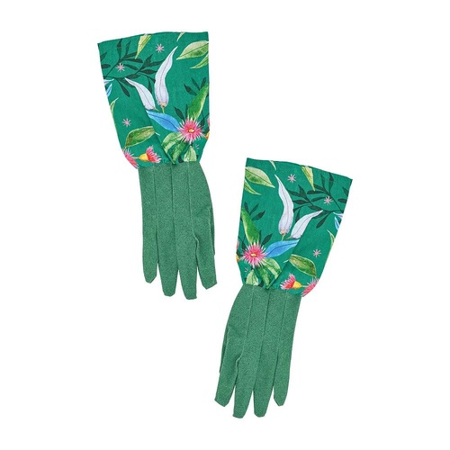 Annabel Trends Long Sleeve Garden Gloves - Linen Cotton - Gum Blossom