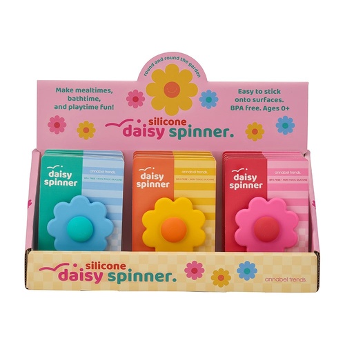 Annabel Trends Silicone Daisy Spinners - Counter Pack of 18