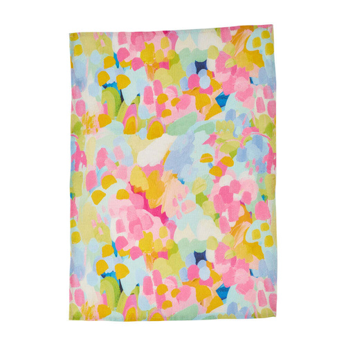 Annabel Trends Tea Towel - Linen - Good Vibes