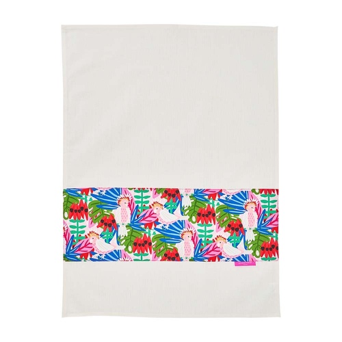 Annabel Trends Tea Towel - Cotton - Pink Cockatoo
