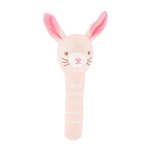 Annabel Trends Hand Rattle - Knit - Bunny