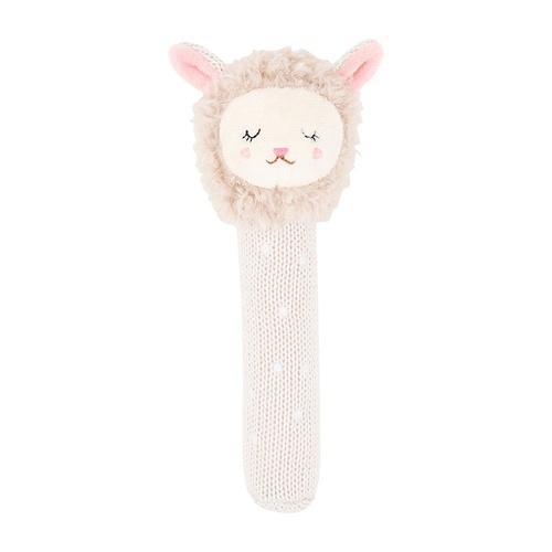 Annabel Trends Hand Rattle - Knit - Lamb