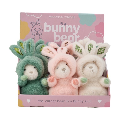 Annabel Trends Plush Bunny Bear - Counter Pack of 9