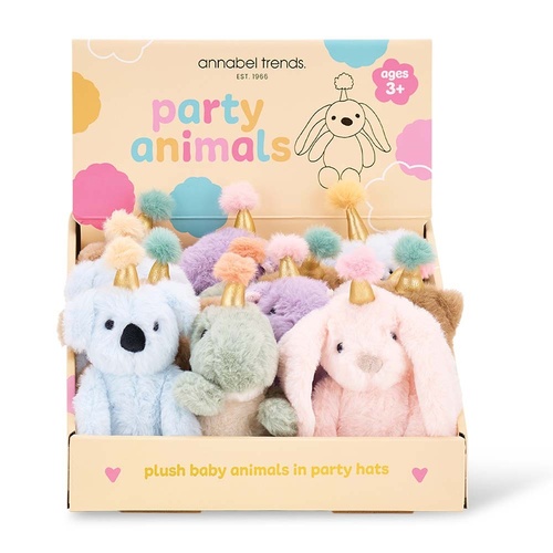 Annabel Trends Plush Party Animals - Counter Pack of 12