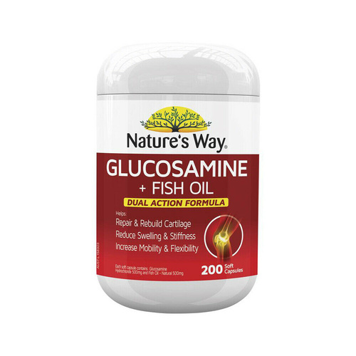 Nature's Way Glucosamine + Fish Oil 200 Caps