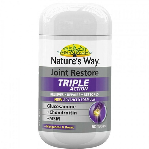 Nature's Way Joint Restore Triple Action 60s - Glucosamine, Chondroitin and MSM