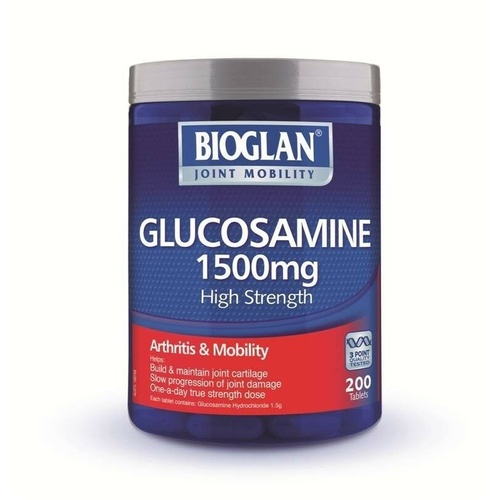 Bioglan Superflex Glucosamine 1500mg High Strength One-A-Day 200 Tablets