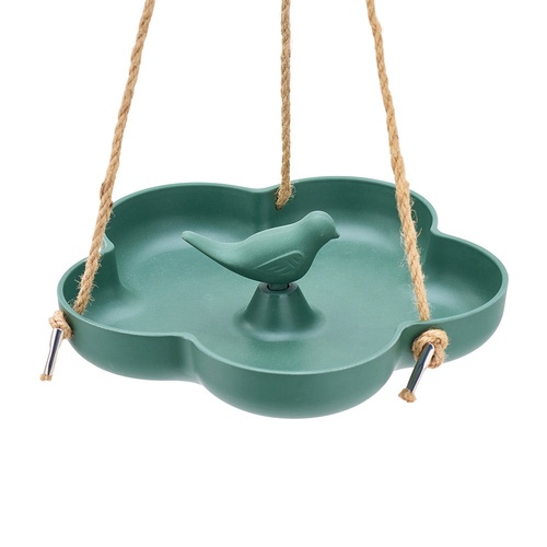 Annabel Trends Bamboo Bird Feeder - Large Green Flower