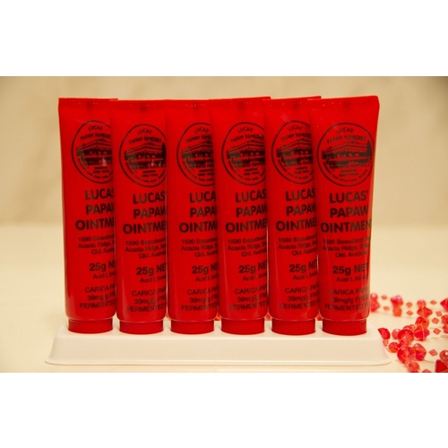  Lucas Papaw Ointment Pawpaw Cream Paw Paw Handy Tube 25g x 6  Nappy Rash Cream