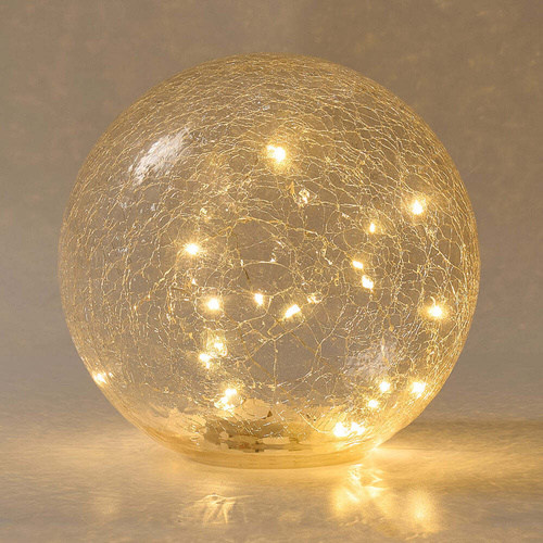 Annabel Trends Glass Crackle Light Ball - Large