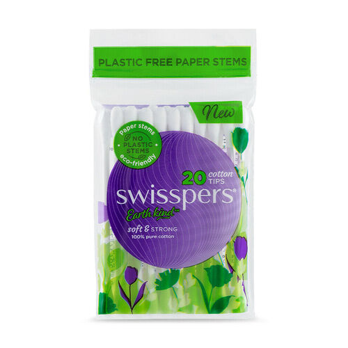 Swisspers Cotton Tips Paper Stems 20's