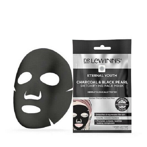 Dr Lewinn's Charocal & Black Pearl Detoxifying Face Mask 1pc Invigorate Skin