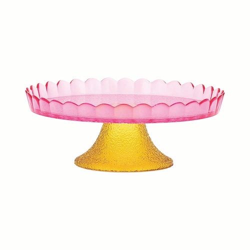 Annabel Trends Cake Stand - Pink Scallop