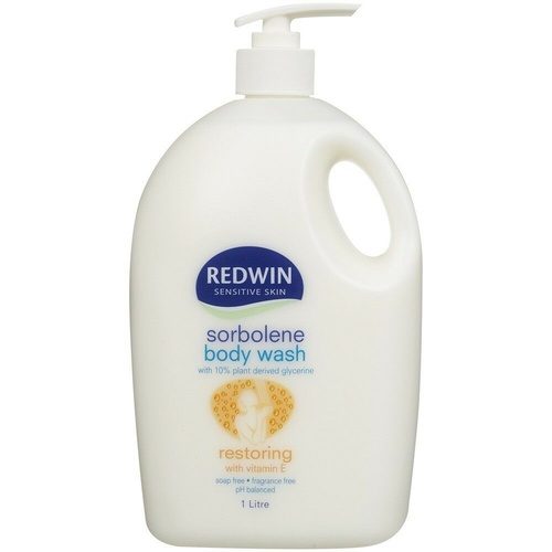 Redwin Sorbolene Body Wash 1 Litre Sensitive Skin 10% Plant Derived Glycerine