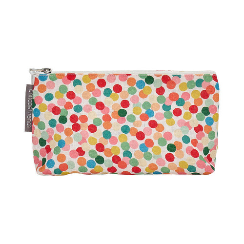 Annabel Trends Cosmetic Bag - Linen - Small - Confetti