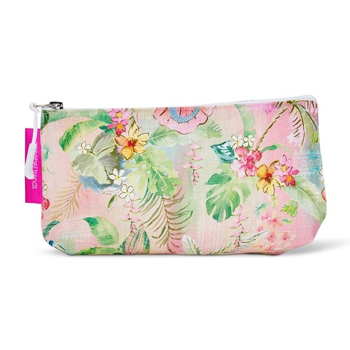 Annabel Trends Cosmetic Bag - Linen Cotton - Small - Tiki Island