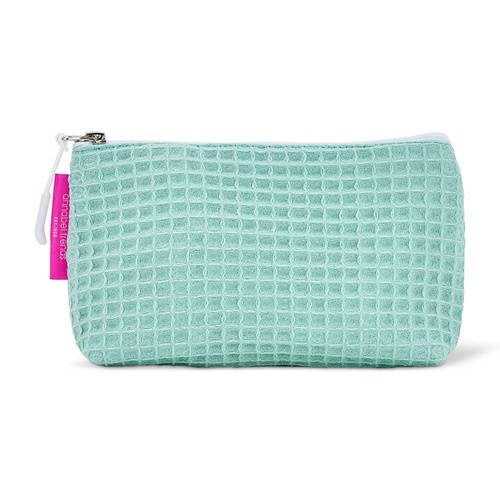 Annabel Trends Cosmetic Bag - Waffle Cotton - Small - Mint
