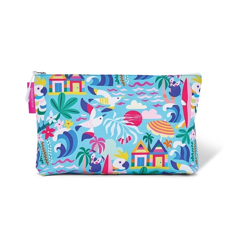 Annabel Trends Cosmetic Bag - Cotton - Large - Aussie Summer