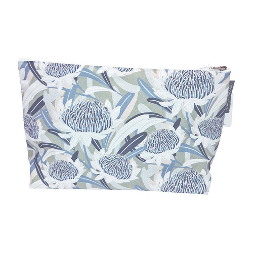 Annabel Trends Cosmetic Bag - Cotton - Large - Waratah Blue